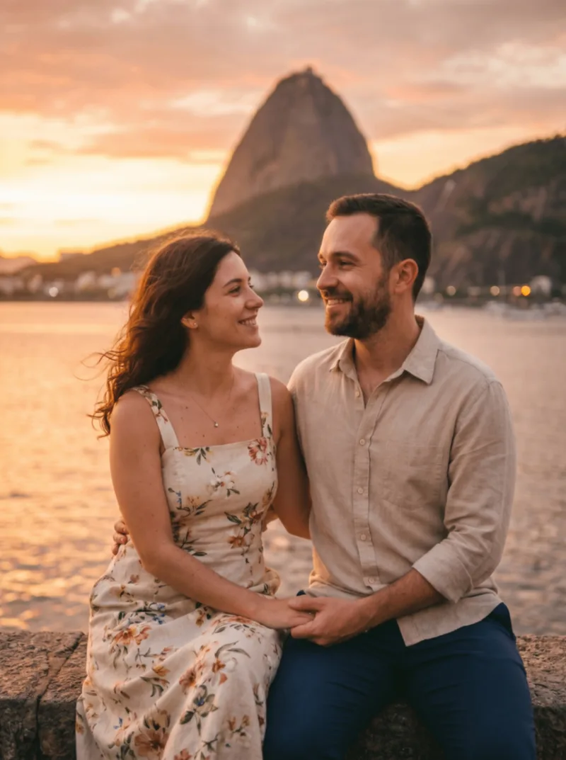 Pôr do sol no Rio